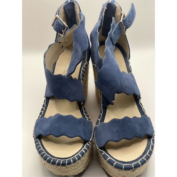 Marc Fisher Calita Platform Wedge blue size 6 M - Picture 7 of 7